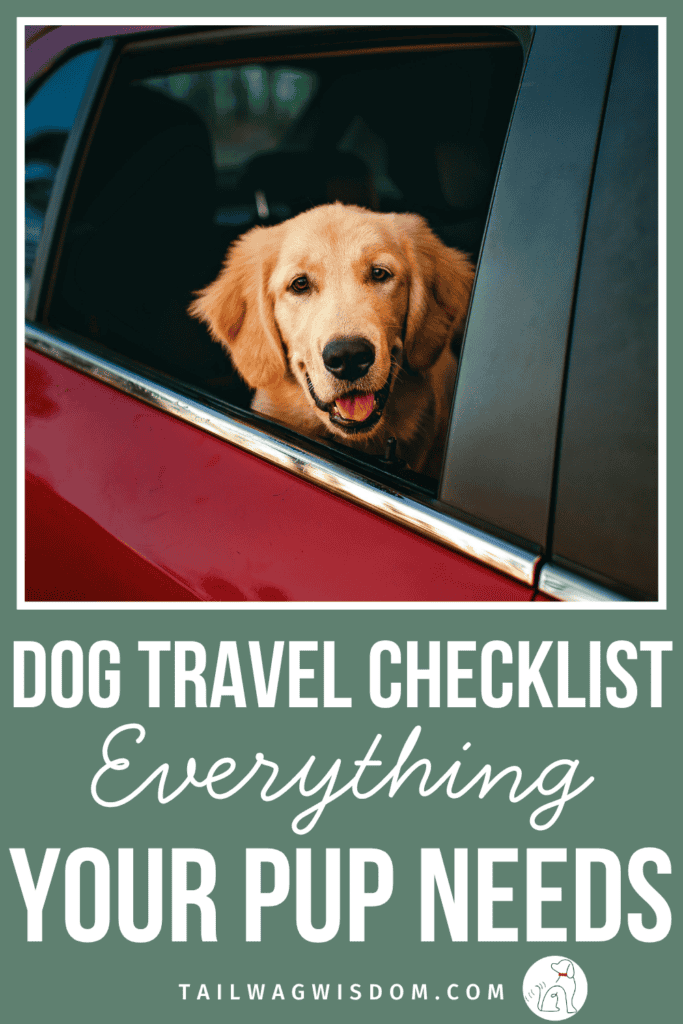Heading out with your pup? This dog travel checklist covers everything you need to pack, plan, and prep before you hit the road — so nothing gets left behind. Great for dog moms who want easy, practical pet travel tips. For more dog care tips, visit tailwagwisdom.com.