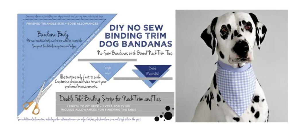 cute dog bandana for a DIY gifts for dog parents