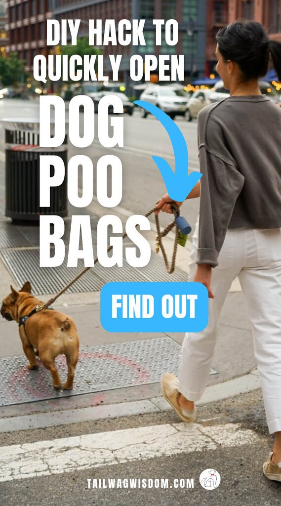 dog mom walks confidently with her mom knowing how to easily open dog poo bags