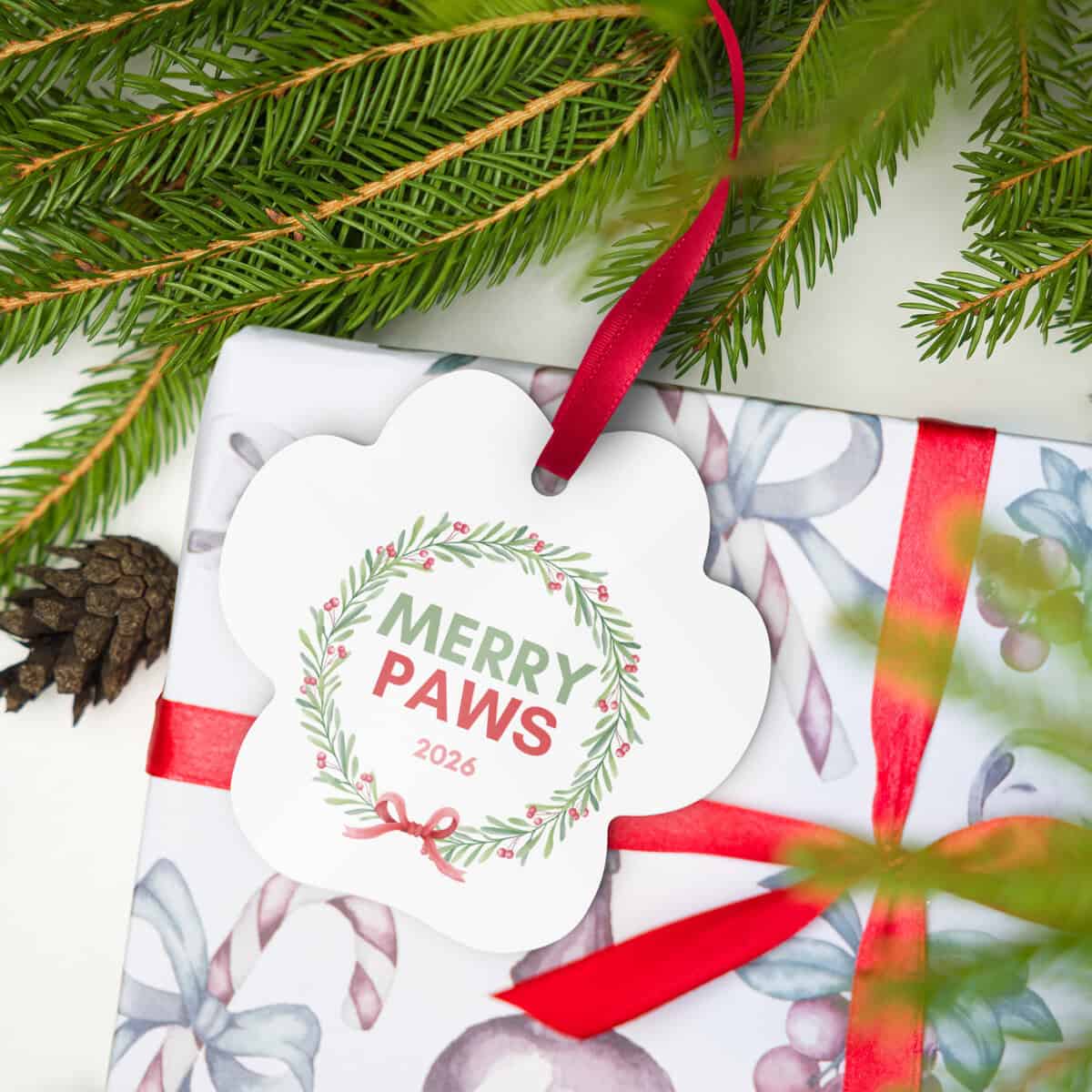 Paw Metal Ornament