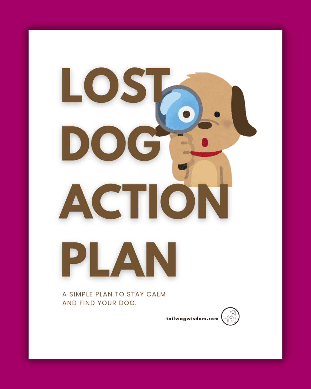 cover of the Lost Dog Action Plan