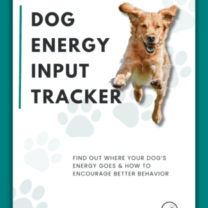 cover of dog energy input tracker